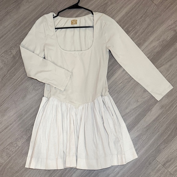 Free People Dresses & Skirts - Free People Onda Drop-Waist Long-Sleeve Mini